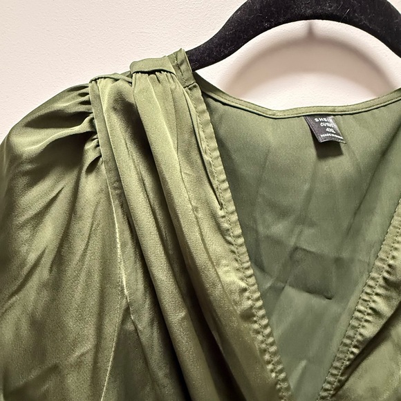 SHEIN Olive Green Curve Dress - Picture 6 of 7
